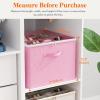 Lifewit Shoe Storage Organizer for Closet, Fabric Large Shoe Box Storage Containers with Clear Cover, Foldable Bins for Boots Heels Sneakers Fits 24-32 Pairs (Each 12-16 Pairs) 2 Pack Gray(Pink)