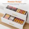 Lifewit Underwear Drawer Organizer for Closet 12 Pack, 3 Sizes Dresser Organizer Dividers, Deep Fabric Foldable Drawer Storage Organizer Bins for Clothes, Sock, Bra, Lingerie, Undies(Dove Gray)