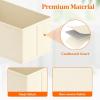 Lifewit Underwear Drawer Organizer for Closet 12 Pack, 3 Sizes Dresser Organizer Dividers, Deep Fabric Foldable Drawer Storage Organizer Bins for Clothes, Sock, Bra, Lingerie, Undies(Khaki)