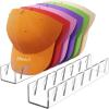 Lifewit 3 Pack Hat Organizer for Baseball Caps, Hat Storage Rack for 21 Ball Caps, Hat Stand Shelf for Trucker Hat and Golf Cap in Closet, Bedroom, Dresser, Clear(Clear)