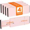Lifewit 5 Pack Drawer Dividers 4″ High, 11-17″ Adjustable Dresser Drawer Organizers for Clothes, Expandable Dresser Separators in Bedroom/Bathroom/Kitchen/Vanity/Office Organization and Storage, Pink(Pink)