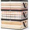 Lifewit 6 Pack Clear Clothes Storage Bags, 60L Plastic Blanket Vinyl Foldable Moving Bags with Zipper, Closet Organizers and Storage Containers for Bedding, Duvet, Pillow(3)