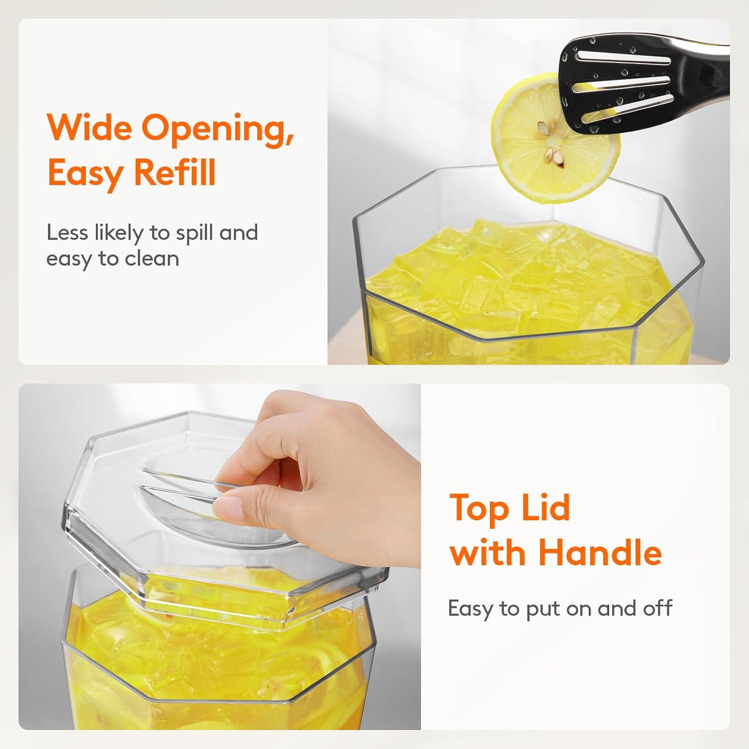 image:imageLifewit 1 Gallon Plastic Drink Dispenser for Parties Clear Beverage Container for JuiceTeaSoda Drink Pitcher with Leakproof Spigot BPA Free Lemonade Stand Supplies1