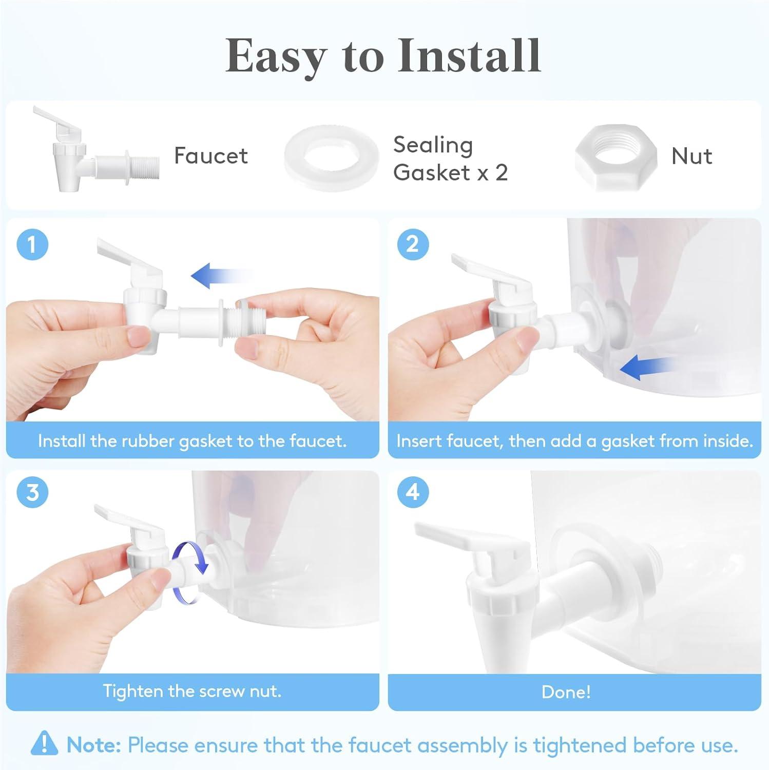 image:imageLifewit 2Pack Liquid Laundry Detergent Dispenser 118 fl oz35L Laundry Room Soap Dispenser with LeakProof Spigot Plastic Containers for Fabric Softener Bleach with Stand Labels Measuring Cups