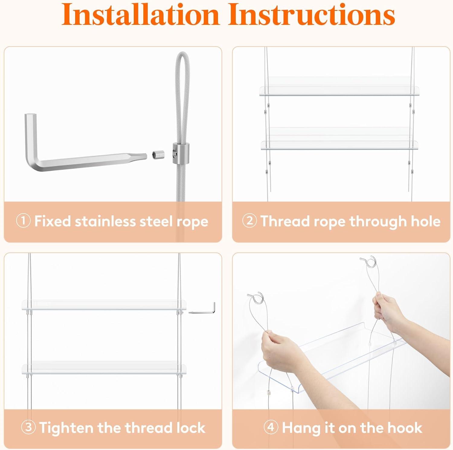 image:imageLifewit 3Tier Window Plant Shelves 15 inch Acrylic Adjustable Hanging Floating Shelf Window Sill Extender for Indoor Succulent Plants Micro Greens Seed Starter Pots Herb Planters1