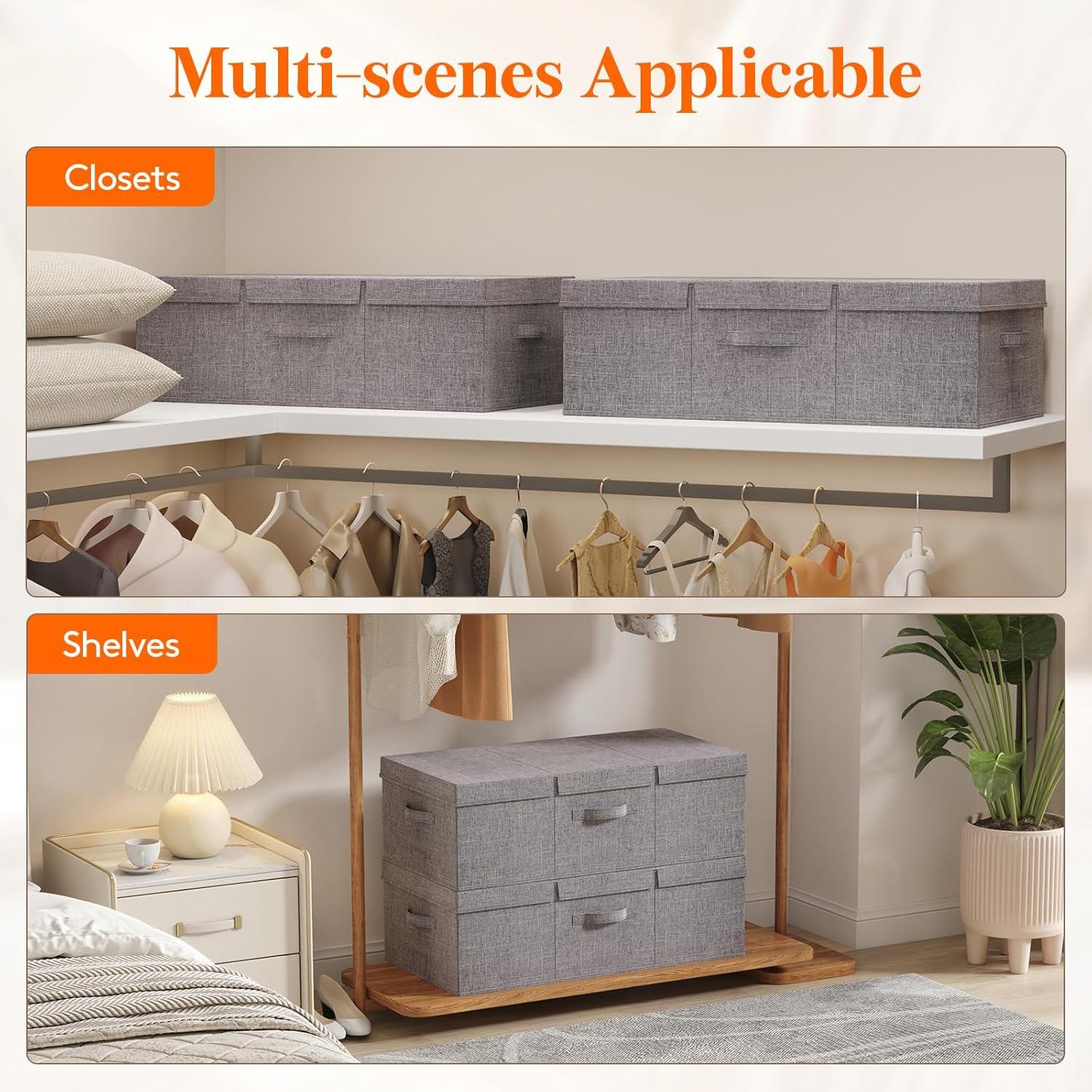 image:imageLifewit 80L Under Bed Storage Containers 98 Inch Tall Underbed Clothes Storage Organizer Bin with Sturdy Sidewalls Bottom 3 Lids Deep Storage Drawer for Clothes Shoes Blankets Pillows 2 Pack2