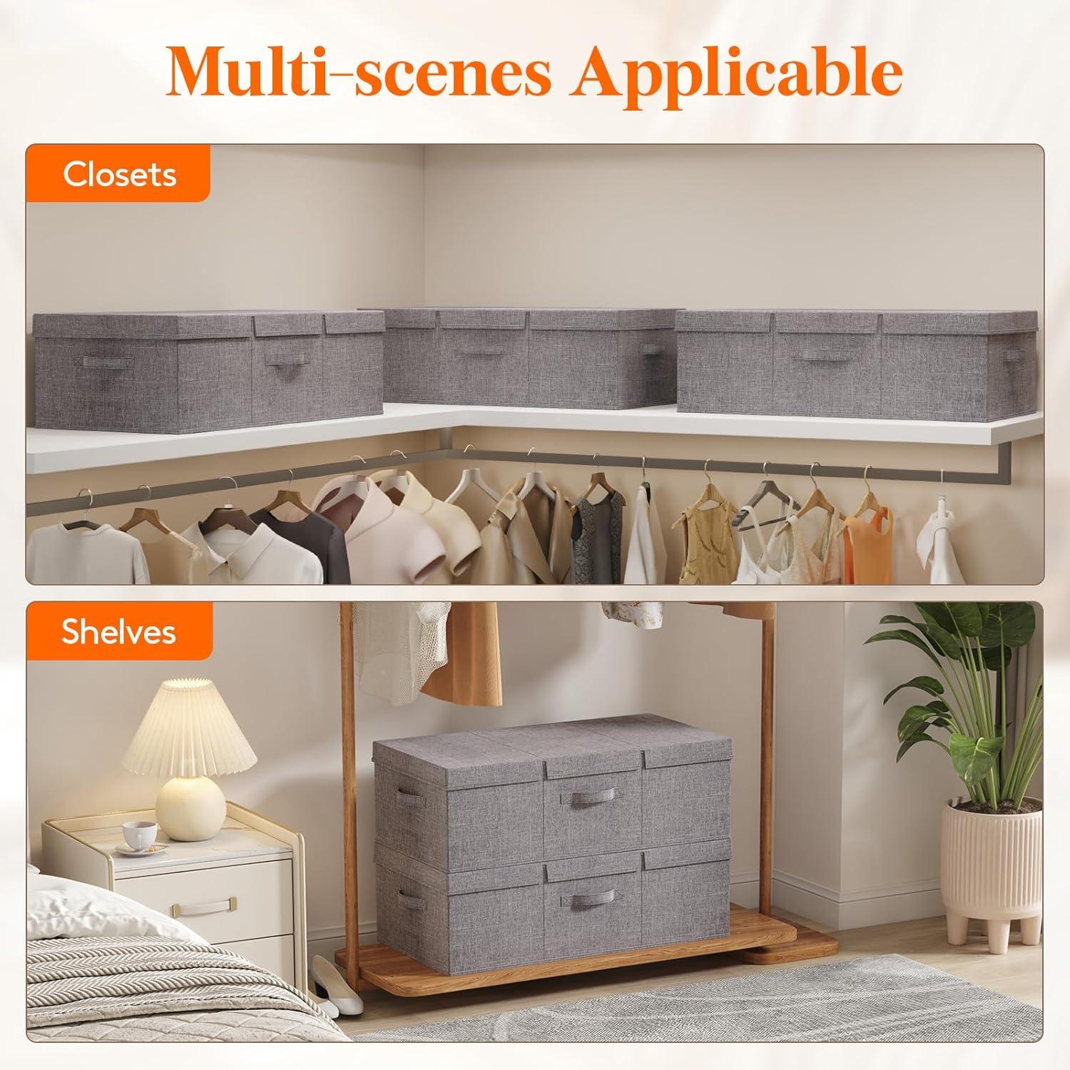 image:imageLifewit 80L Under Bed Storage Containers 98 Inch Tall Underbed Clothes Storage Organizer Bin with Sturdy Sidewalls Bottom 3 Lids Deep Storage Drawer for Clothes Shoes Blankets Pillows 2 Pack3