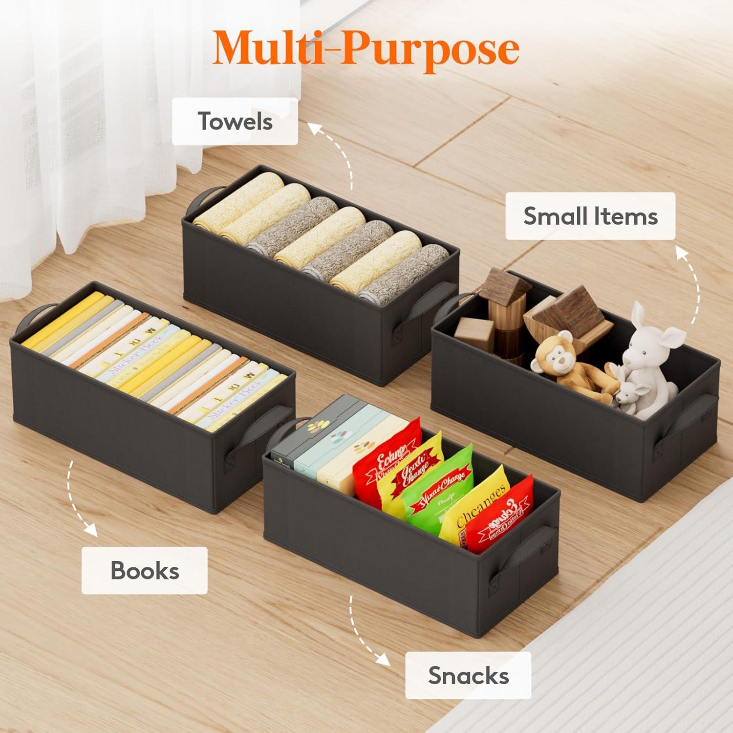 image:imageLifewit CD Storage Box Stackable CD Case Holder Organizer Foldable CDs Container with Lid Handles Media Organizer Bin for Albums 132 L x 59 W x 53 H Holds up to 120 PCS CDs 30 Each 4 Pack4