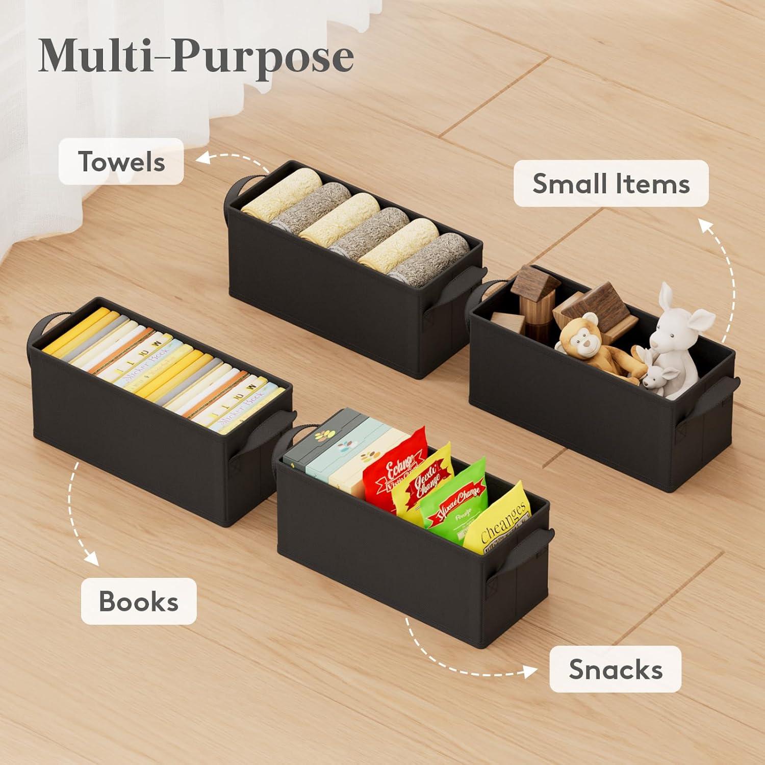 image:imageLifewit CD Storage Box Stackable CD Case Holder Organizer Foldable CDs Container with Lid Handles Media Organizer Bin for Albums 132 L x 59 W x 53 H Holds up to 120 PCS CDs 30 Each 4 Pack6
