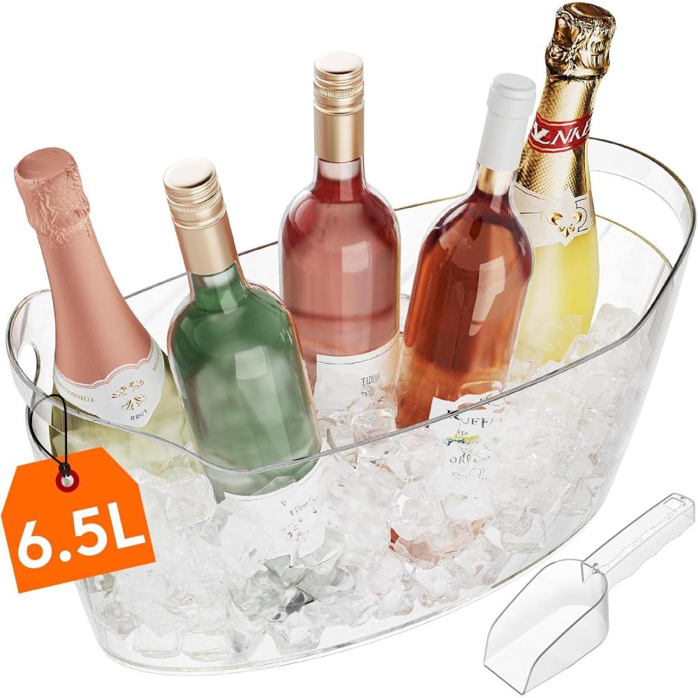 image:imageLifewit Large 65L Ice Bucket for Parties Portable Drink Bucket for Cocktail Bar Plastic Champagne Cooler for BeverageWineBeerJuice Mimosa Bar Supplies Chiller Tub with Scoop1
