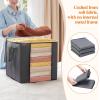 Lifewit 120L Extra Large Blanket Storage Bags, Foldable Comforter Storage with Reinforced Handles, Clothes Storage Containers for King Comforter, Bedding, Pillow, Sheet, Storage Bin with Lids 3 Pack(6)