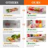 Lifewit 2 Pack Ice Chilled Condiment Caddy with 5 Containers(2.5 cup), Condiment Server with Separate Lids, Serving Tray Platter for Bar Accessories, Fruit, Salad, Taco, Party Garnish(4)
