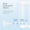 Lifewit 2-Pack Liquid Laundry Detergent Dispenser, 118 fl oz/3.5L Laundry Room Soap Dispenser with Leak-Proof Spigot, Plastic Containers for Fabric Softener, Bleach with Stand, Labels, Measuring Cups