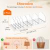 Lifewit 3 Pack Plastic Purse Organizer for Closet, Adjustable Shelf Dividers for Closet Organization, Clear Bag Storage Organizer, Separators for Handbag, Clutch Bag, Book in Bedroom, Office(2)