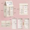 Lifewit 360° Rotating Jewelry Box, Top Magnetic Box wth Mirror, 2 Sides Plus 2 Large Drawers, Jewelry Organizer and Storage Case for Ring Necklace Earring Bracelet, Gift Idea, Creamy White(Creamy White)