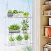 Lifewit 3-Tier Window Plant Shelves 15 inch, Acrylic Adjustable Hanging Floating Shelf, Window Sill Extender for Indoor Succulent Plants, Micro Greens, Seed Starter Pots, Herb Planters(1)