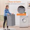 Lifewit 80L Large Tall Laundry Hamper, Collapsible Laundry Basket with Handles, Foldable Clothes Hampers for Laundry, Portable Dirty Clothes Hamper for Dorm College Bedroom Bathroom, Light Gray(Light Gray)