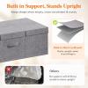 Lifewit 80L Under Bed Storage Containers, 9.8 Inch Tall Underbed Clothes Storage Organizer Bin with Sturdy Sidewalls, Bottom, 3 Lids, Deep Storage Drawer for Clothes, Shoes, Blankets, Pillows 2 Pack(3)