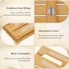 Lifewit Bamboo Bath Mat for Non Slip, Foldable Indoor & Outdoor Floor Mat for Bathroom，Waterproof Shower Mat for Sauna Spa, Pool, Hold 300lbs, 23″ x 14″, Wood, 1 Pcs(Wood)