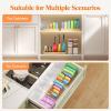 Lifewit Bamboo Lid Organizers for Inside Cabinet, Food Storage Container Lid Holder with 4 adjustable Inserts & 5 Compartments, Lid Storage for Kitchen Pantry Organization, 10.6″ X 8.3″(Medium(10.6″ x 8.3″))