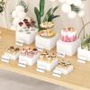 Lifewit Buffet Risers and Stands, Food Risers for Buffet Table, Catering Dessert Cake Stand for Party, Collectibles Jewelry Display Stand, White Cube Boxes Nesting Risers, 5 PCS(8)