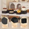 Lifewit Buffet Risers and Stands Up to 7.8″, Food Risers for Buffet Table, Catering Dessert Cake Stand for Party, Collectibles Jewelry Display Stand, White Cube Boxes Nesting Risers, 6 PCS(Black)
