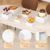 Lifewit Buffet Risers and Stands Up to 7.8″, Food Risers for Buffet Table, Catering Dessert Cake Stand for Party, Collectibles Jewelry Display Stand, White Cube Boxes Nesting Risers, 6 PCS(White)