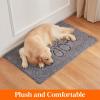Lifewit Chenille Doormat Traps Mud and Water, Non Slip Entryway Rug for Muddy Shoes and Dog Paws, Machine Washable Indoor Front Door Mat for Pet Entry, Back Door, Mud Room, Gray, 24″ × 36″(Grey)