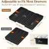 Lifewit Coffee Pod Holder Drawer Organizer, Expandable Coffee Pods Storage Drawers Insert for Tea Bags, Bar Organizer Compatible with K Cup, Nespresso OriginalLine, VertuoLine Capsules Black