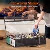 Lifewit DVD Storage Bags, Clear PVC Plastic DVD Organizer with Handles and Zipper, Media Holder for Blu Ray Disc, Movie Cases, VHS Box, Video Game Disks, Albums, Books, Holds 270 DVDs (90 Each) 3 Pack(3)
