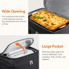 Lifewit Double Decker Casserole Carrier for Hot and Cold Food, Insulated Casserole Dish Carrier Carrying Case with Tool Room, Thermal Bag for Potluck Parties Cookouts Fits 9″×13″ Baking Dish, Gray(Black)