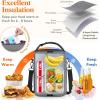 Lifewit Expandable Lunch Box for Men, Insulated Lunch Bag, Portable Cooler Bag with Shoulder Straps and 2 Ice Packs for Men Women Adult for Work College Travel, 6.5L 12 Cans Black(Gray)