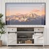 Lifewit Farmhouse TV Stand for up to 65″ TV, Entertainment Center with Ajustable Shelves, Sliding Barn Door and Open Storage Spaces, TV Console for Living Room, Bedroom, Hold 300lbs, Rustic White(Up to 75″ TV)