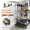 Lifewit Golf Bag Organizer, Golf Club Holder with Wheels, Shoe Racks for Golf Equipment Accessories, Storage for Garage, Basement, Shed(Large)
