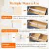 Lifewit Hanging Kitchen Drawer Dividers 3.1″ High, 10-17″ Adjustable Drawer Organizers for Utensils, Expandable Dresser Separators in Kitchen/Bedroom/Bathroom/Vanity/Office, White(6 Pack)(8)