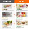 Lifewit Ice Chilled Condiment Caddy with 4 Containers(2.5 cup), Condiment Server with Separate Lids, Serving Tray Platter with Removable Dishes for Bar Accessories, Fruit, Salad, Taco, Party Garnish(with Accessories)