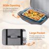 Lifewit Insulated Casserole Carrier for Hot or Cold Food, Thermal Lasagna Lugger Tote, Casserole Dish Carrier for Potluck Parties Picnic, Fits 9″x13″ Baking Dish, Gray(Gray)