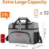 Lifewit Insulated Cooler Bag, 32/48 Can Large Leakproof Beach Cooler, Lightweight Portable Double Layer Soft-Sided Travel Ice Chest for Camping, Kayaking, Road Trips, Grocery Shopping(Gray)