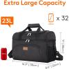 Lifewit Insulated Cooler Bag, 32/48 Can Large Leakproof Beach Cooler, Lightweight Portable Double Layer Soft-Sided Travel Ice Chest for Camping, Kayaking, Road Trips, Grocery Shopping(Black)