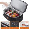 Lifewit Insulated Cooler Bag, 32/48 Can Large Leakproof Beach Cooler, Lightweight Portable Double Layer Soft-Sided Travel Ice Chest for Camping, Kayaking, Road Trips, Grocery Shopping(Black)