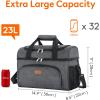 Lifewit Insulated Cooler Bag, 32/48 Can Large Leakproof Beach Cooler, Lightweight Portable Double Layer Soft-Sided Travel Ice Chest for Camping, Kayaking, Road Trips, Grocery Shopping(Dark Gray)