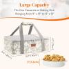 Lifewit Insulated Single Decker Casserole Carrier for Hot or Cold Food, Lasagna Lugger Holder Fits 9″ x 13″ Baking Dish, Thermal Lunch Tote Bag for Potluck Parties, Picnic and Cookouts, Grey(Gray)