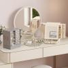 Lifewit Jewelry Box 360° Rotating, Large Adjustable Angle Mirror, Jewelry Storage Case with 6 Drawers, Open Design, Jewelry Organizer for Ring Necklace Earring Bracelet, Great Gift, Creamy White(Light Gray)
