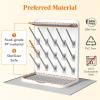 Lifewit Large Baby Bottle Drying Rack with Drain Mat, 15 Hooks Vertical Rack Dryer with Removable Pacifiers Box, Drip Tray, Space Saving Countertop Holder Organizer for Weighted Straws, Pump Parts(with Drain Mat)