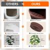Lifewit Litter Box Cat with Faux Plant & Scoop, Hidden Enclosure Litter Tray with Odor Control & Carbon Filter in Living Room, Bedroom, Corner, Black(Brown)