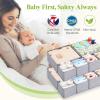 Lifewit Nursery Drawer Organizer for Clothes 12 Pack, Certified Child-safe Dresser Drawer Divider Storage Bins, Foldable Clothing Storage Basket for Baby Clothes/Underwear/Sock/Diaper in Closet(12)