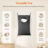 Lifewit Over Door Laundry Hamper, Large Collapsible Hanging Laundry Hamper, Hanging Laundry Basket Bag for Bathroom Bedroom Dirty Clothes Storage Organizer, Light Gray(Dark Gray)