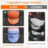 Lifewit Over The Door Hat Organizer for Baseball Caps, 24 Clear Deep Pockets Hat Rack Stand with 3 Hooks, Hanging Hat Storage, Cap Holder Hat Hanger for Protection and Display, 1 Pack(2)