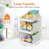 Lifewit Plastic Stackable Storage Baskets, 4 Tier Stacking Bins for Food and Clothes, Multifunctional Organizer for RV, Kitchen, Playroom, Pantry and Bathroom, 13.8″D x 11.8″W x 28.3″H, 1 Pack, White(White)