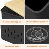 Lifewit Potato and Onion Storage Bin, Stackable Garlic Keeper with Aerating Holes and Lid, Plastic Vegetable Container Box for Pantry Countertop, White, 24 x 18 x 24 cm/9.5 x 7 x 9.5 inch, Set of 3(Black)